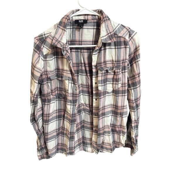 PAIGE Tops - Paige Plaid Long Sleeve Flannel